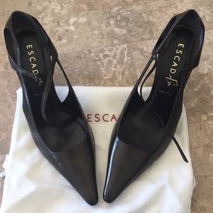 Escada black heels